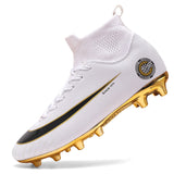 White Golden Men Football Boots