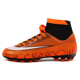 Indoor Turf Soccer Shoes Mens High Ankle Football Shoes Superfly Soccer Cleats Shoes Boys