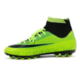 Indoor Turf Soccer Shoes Mens High Ankle Football Shoes Superfly Soccer Cleats Shoes Boys