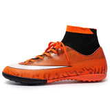 Indoor Turf Soccer Shoes Mens High Ankle Football Shoes Superfly Soccer Cleats Shoes Boys