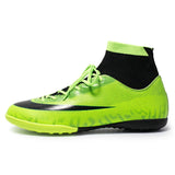Indoor Turf Soccer Shoes Mens High Ankle Football Shoes Superfly Soccer Cleats Shoes Boys
